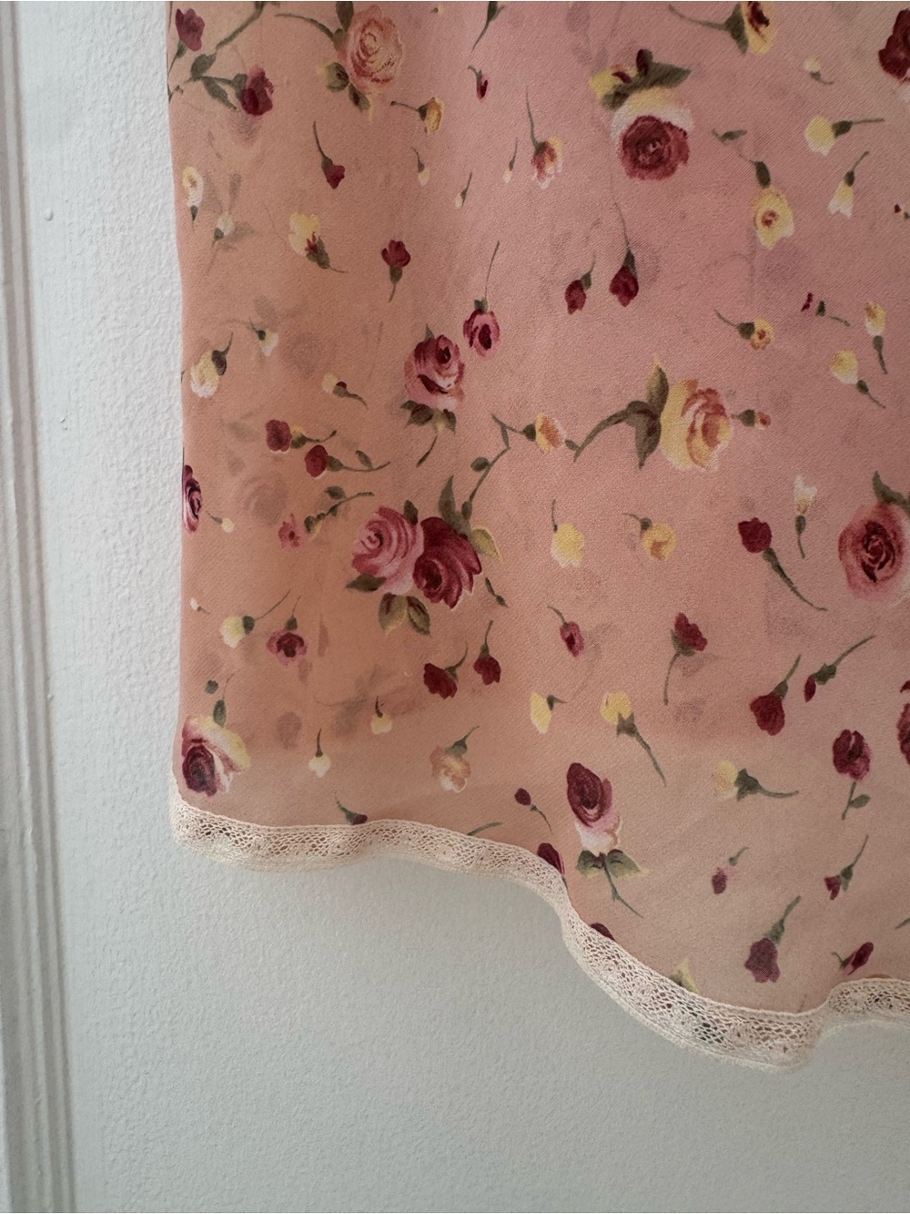 Sheer Floral Slip Tank - Roses - Picture 4 of 4